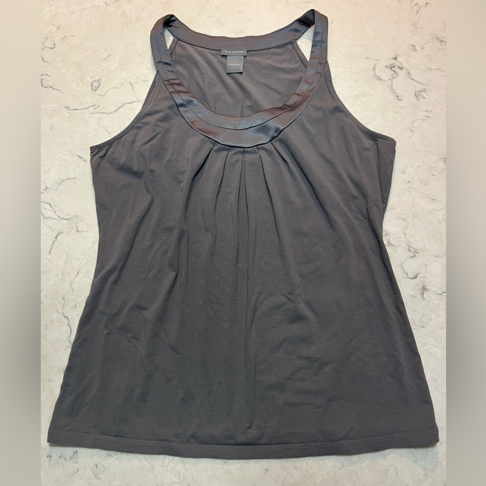 Ann Taylor Charcoal Tank Top‎